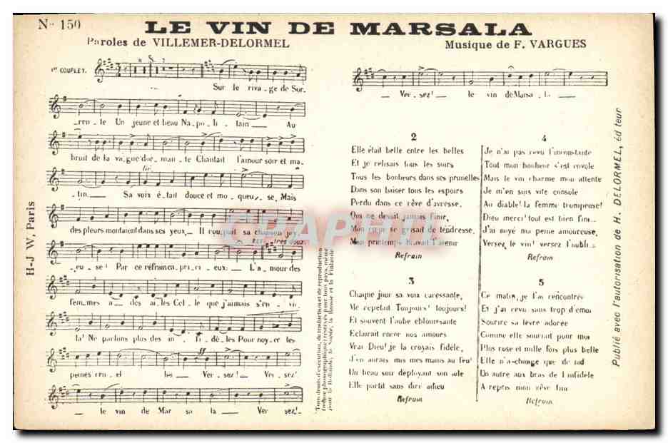 CPA Le vin de Marsale Villemer-Delormel Vargues