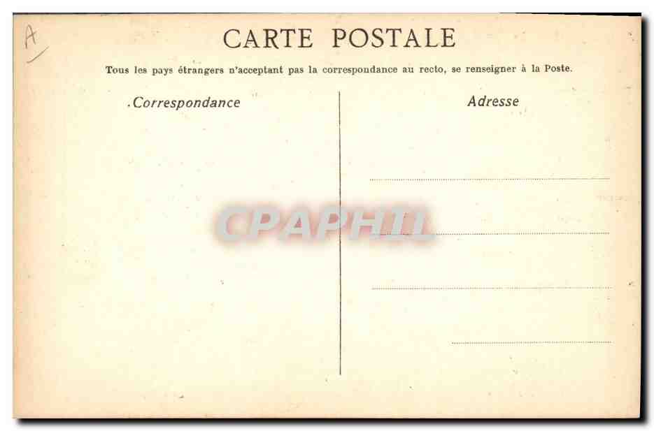 CPA Premiere lecon d'Anglais Abron de Cangolis — Verso