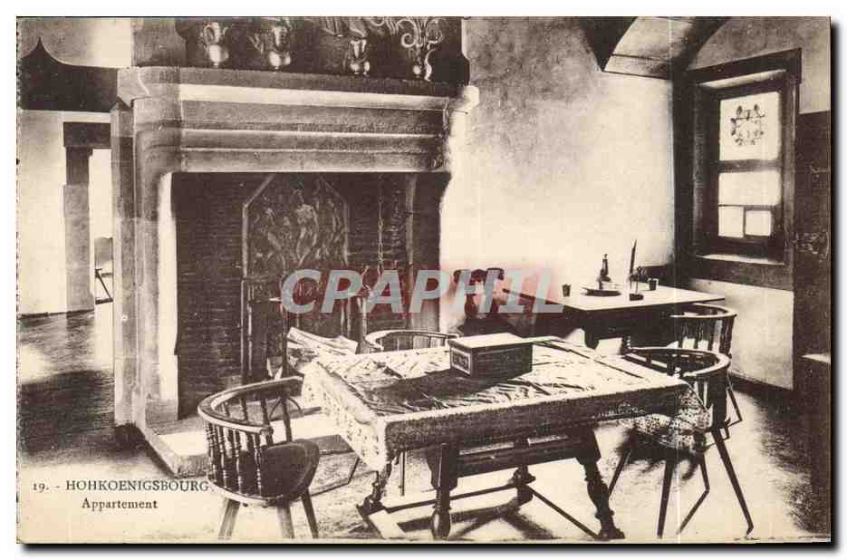 CPA Folklore Alsace Hohkoenigsbourg Appartement 