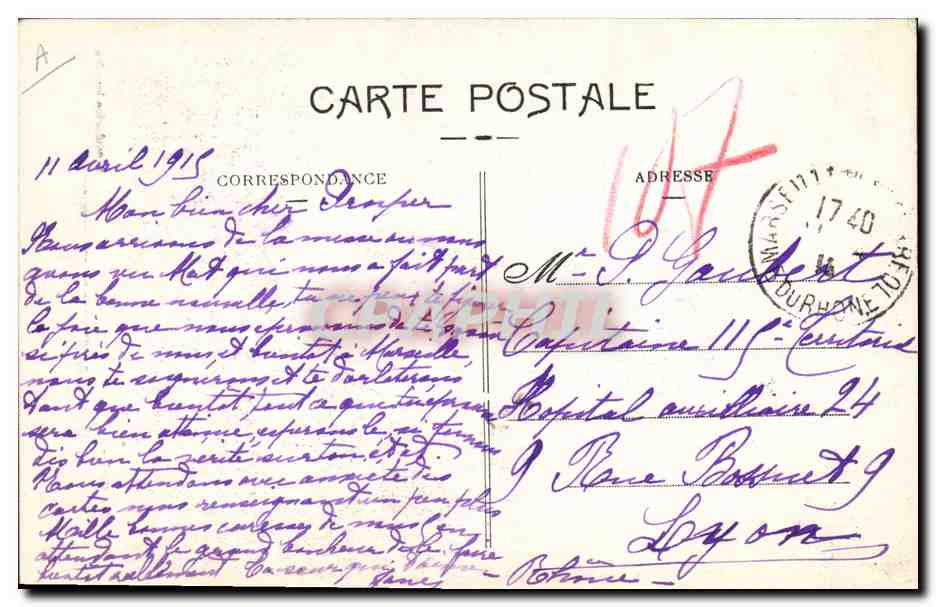 La Triple Entente — Enfin ! — Éditeur Barabino, O.A., 38 rue d'Aubagne, Marseille — Reverso