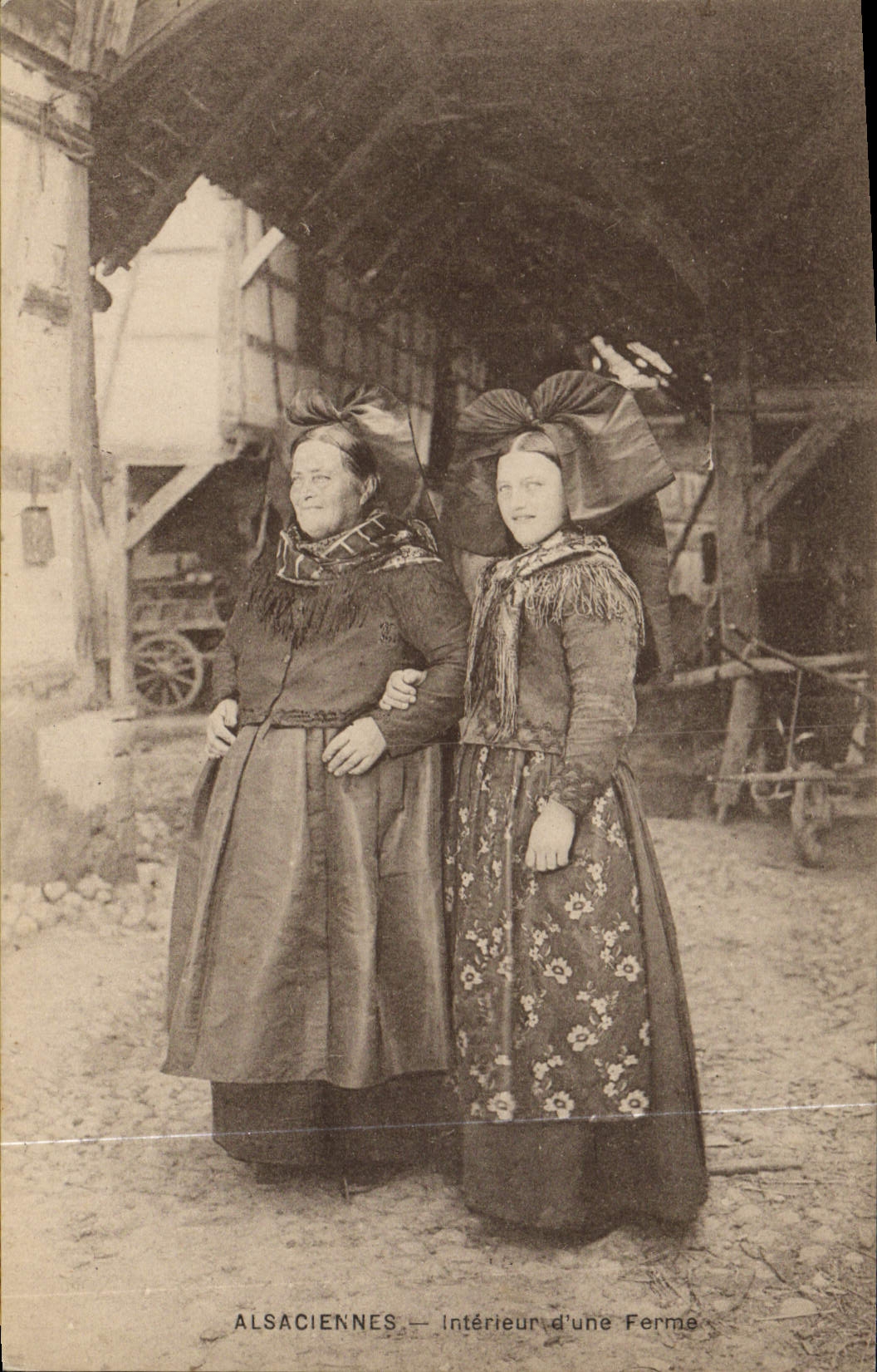 Alsaciennes — Intérieur d'une Ferme — Éditeur E. Le Deley, Paris