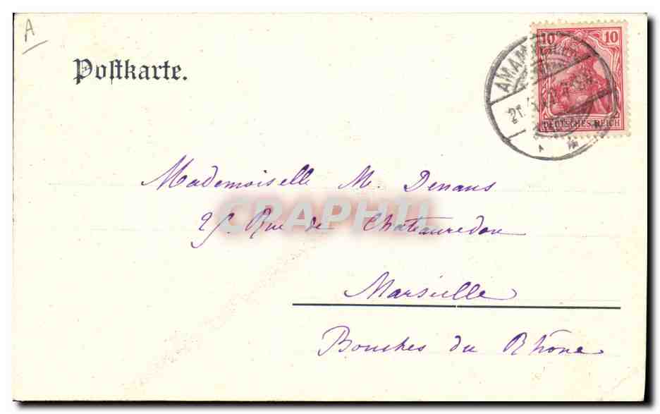 Alsacienne et Lorraine — Luxemburger graph. Kunstanstalt, Série VIII No. 159 — Verso