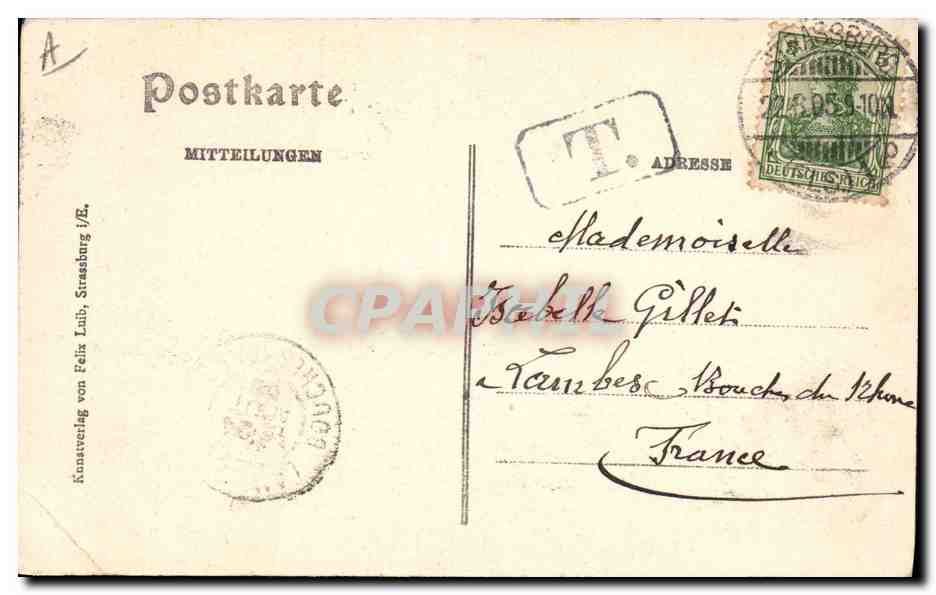 Femmes Alsaciennes — Alsacienne à Gillet-Père — éditée par Knautverlag von Felix Laub, Strasbourg — Reverso