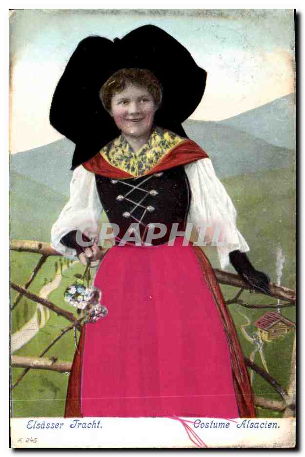 Femme en costume alsacien — A. 245 — Éditeur non visible