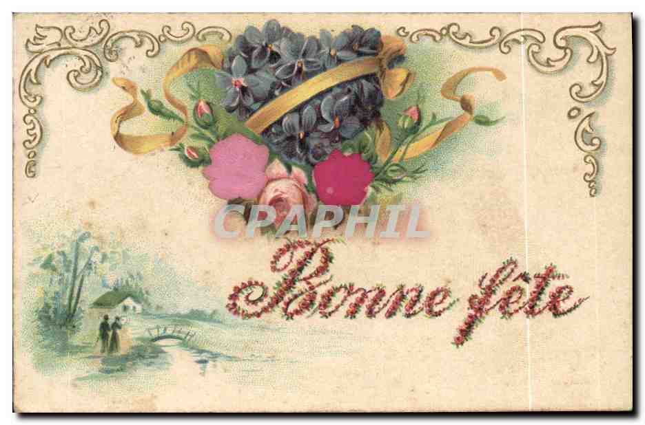CPA Fantaisie Fleurs 