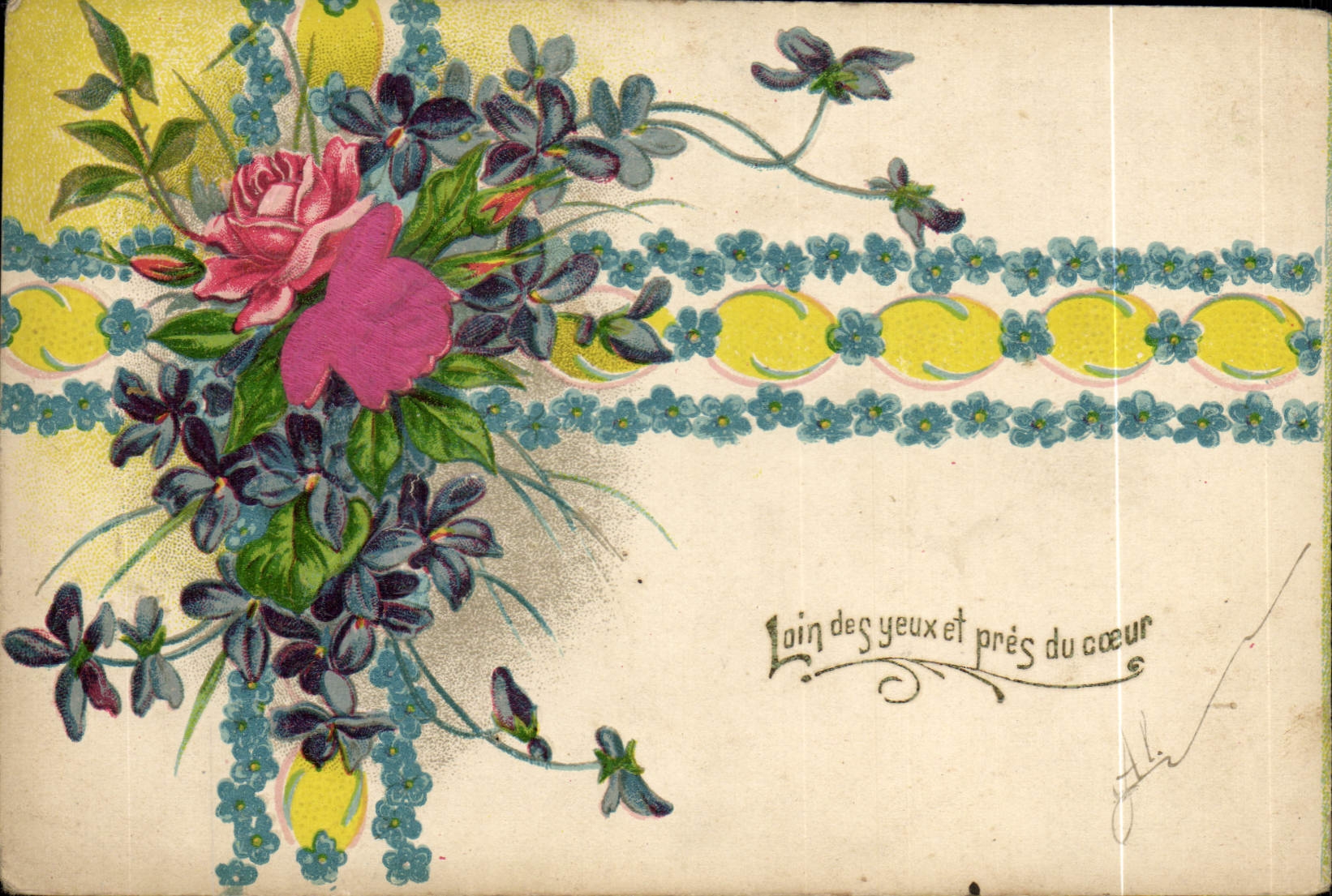 CPA Fantaisie Fleurs 