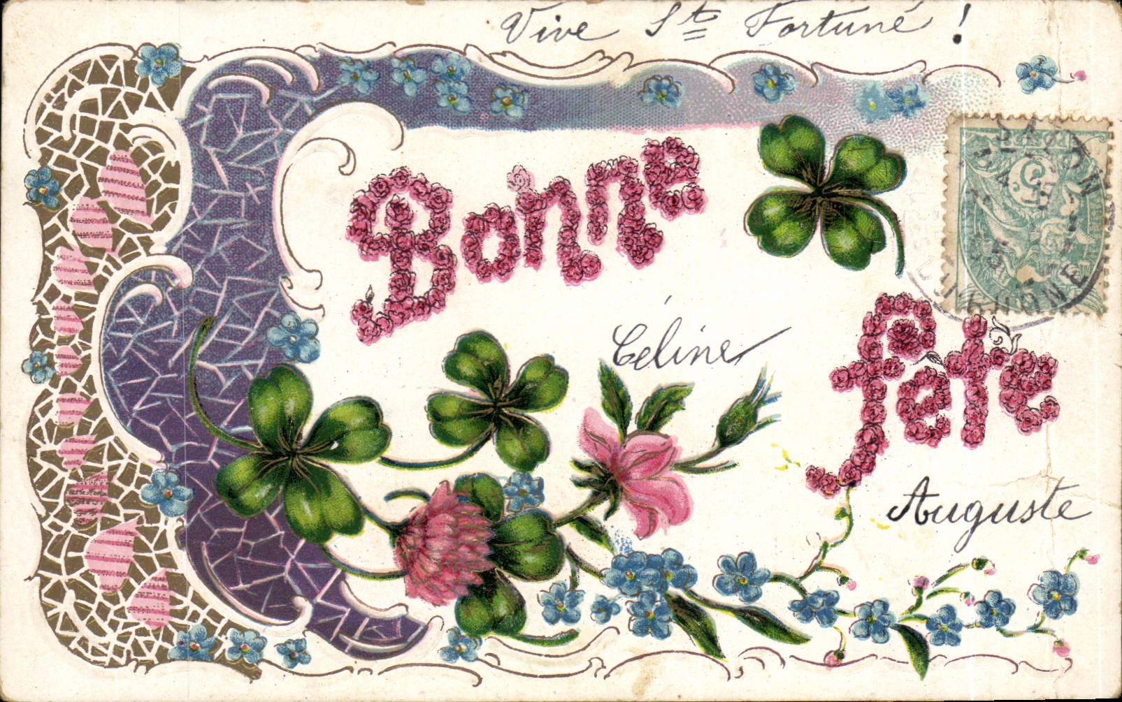 Bonne fête — Céline, Auguste — éditeur inconnu, n° de série non visible
