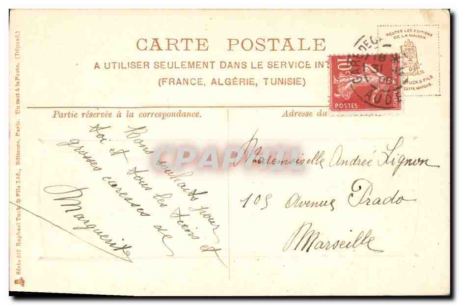 CPA Fantaisie Fleurs Bonne annee  — Verso