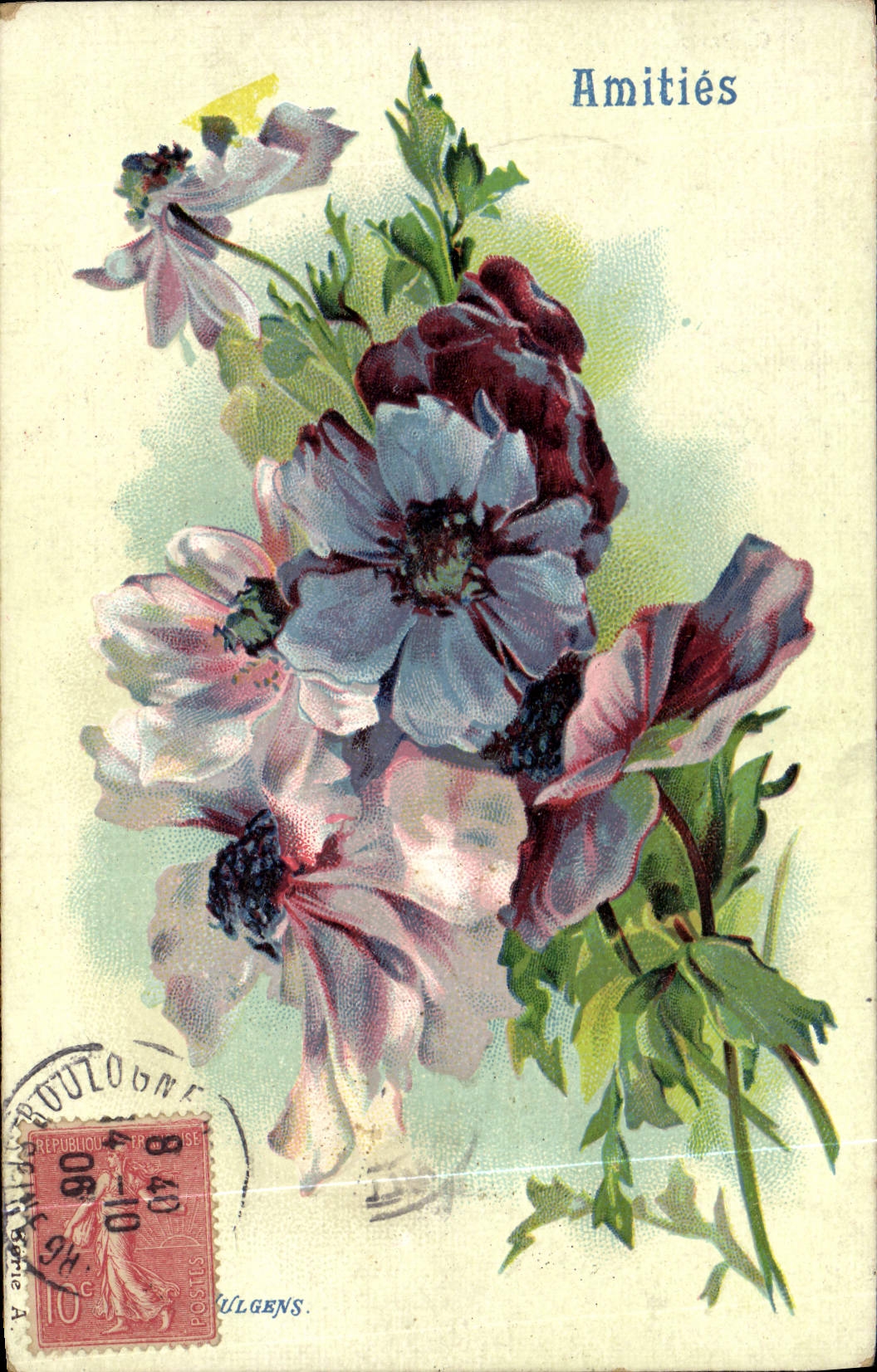 Bloemen — Vriendschap — Uitgever: P. Ulgens