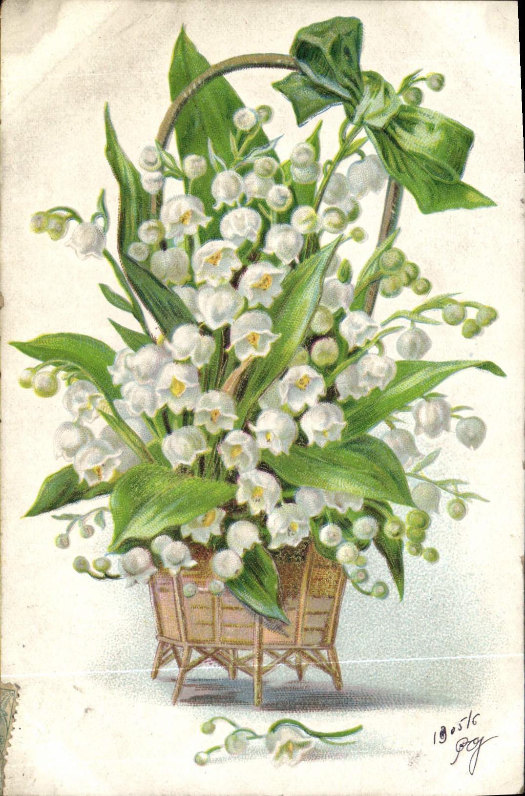 CPA Fantaisie Fleurs Muguet 