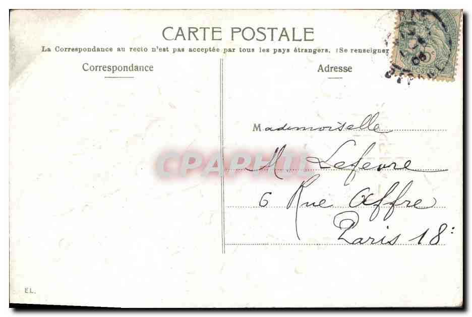 CPA Fantaisie Fleurs Muguet  — Verso