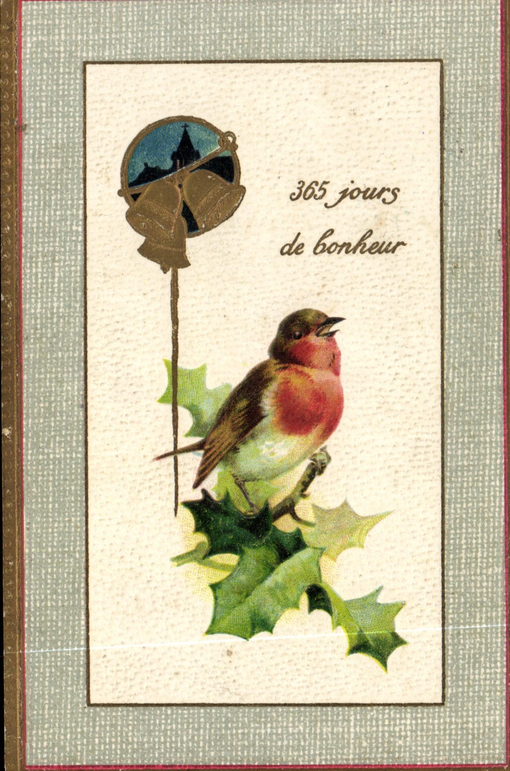 CPA Fantaisie Fleurs Oiseau 