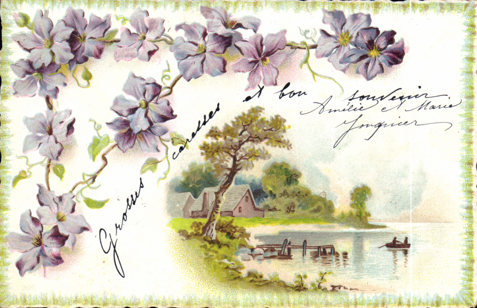 CPA Fantaisie Fleurs 