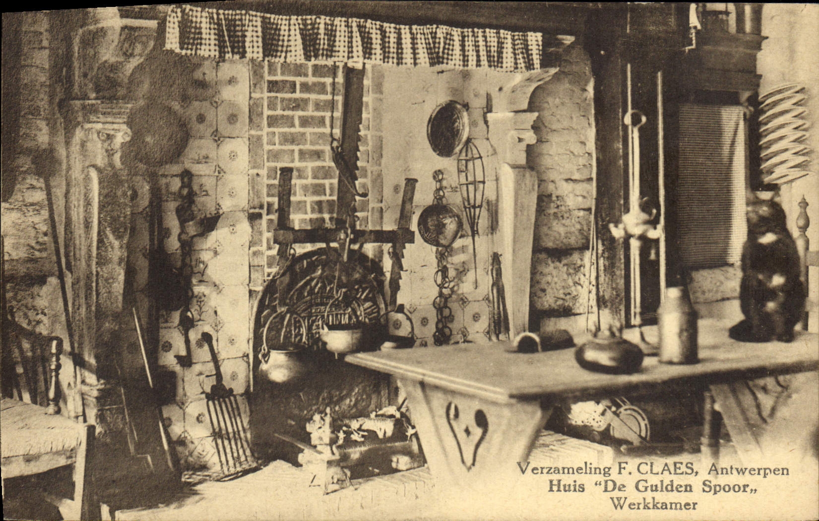 Chambre de travail — Huis 'De Gulden Spoor' — Verzameling F. CLAES, Antwerpen