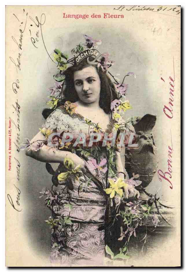 Langage des Fleurs — Orchidée — Phototype A. Bensser & Cie, Nancy