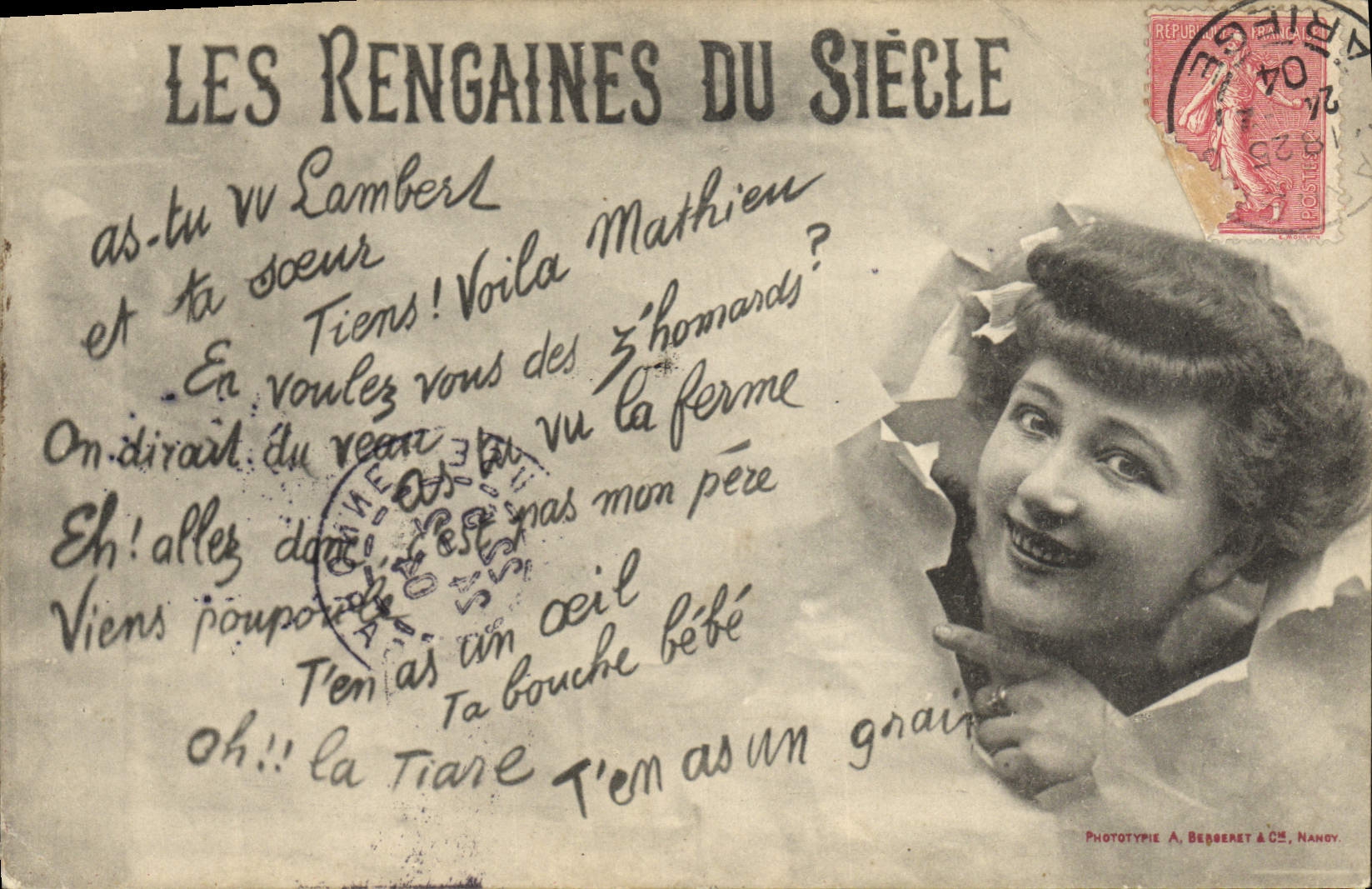 Les Rengaines du Siècle — Phototypie A. Bergeret & Cie, Nancy