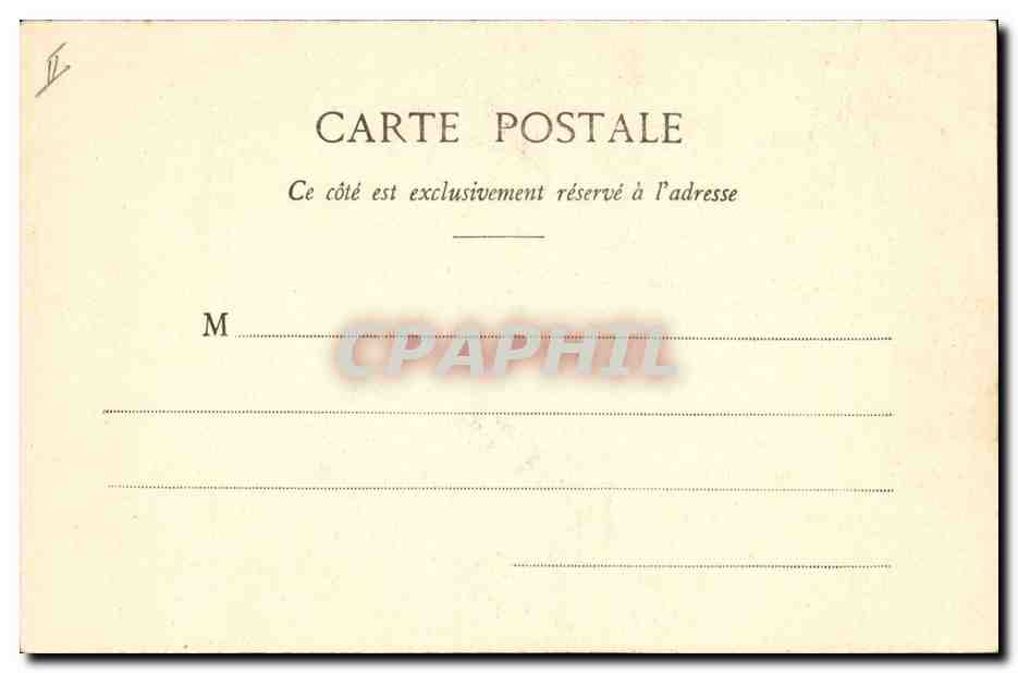 CPA Fantaisie Femme En wagon Train  — Verso