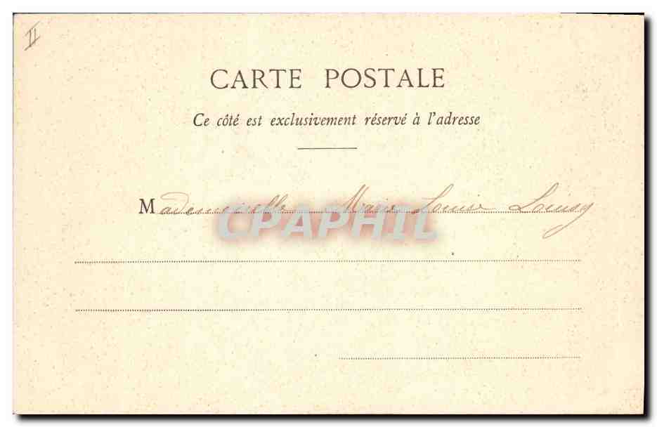 CPA Fantaisie Femme En wagon Train  — Rückseite