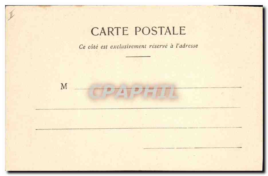 CPA Fantaisie Femme En wagon Train  — Verso