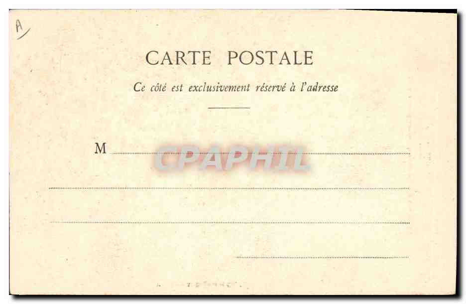 Trois femmes en tenue militaire jouant aux cartes — La Manille — Éditeur A. Boyer et Cie, N° 103 — Verso