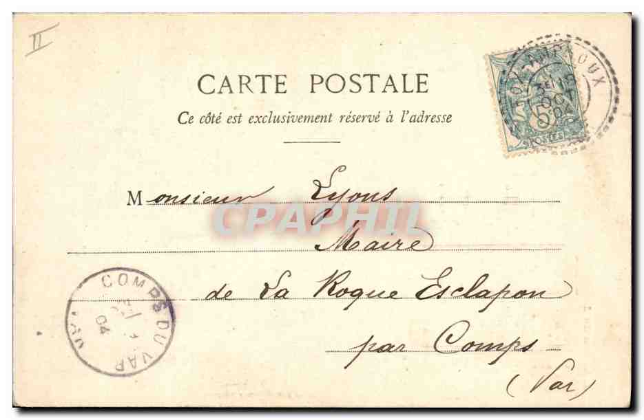 Fôx-Amphoux — Litanies du Jeune Homme à Mariée — Éditeur A. Besset & Cie, n° 123 — Verso