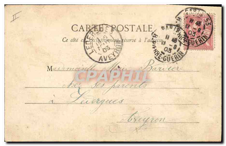 CPA Fantaisie Enfants Fetes et porte bonheur  — Verso