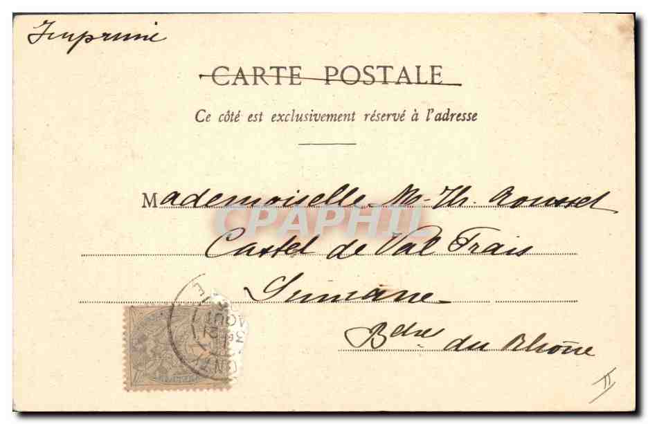 CPA Fantaisie Enfant Le petit Chaperon Rouge Loup  — Rückseite