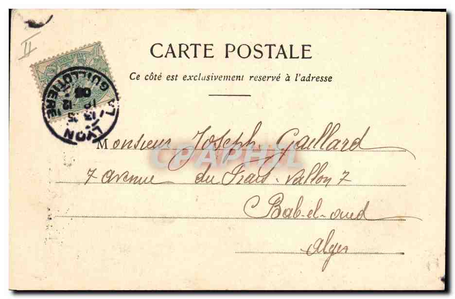 Deux soldats en képi — caricature — Phototype A. Bergoret et Cie, Nancy — Verso