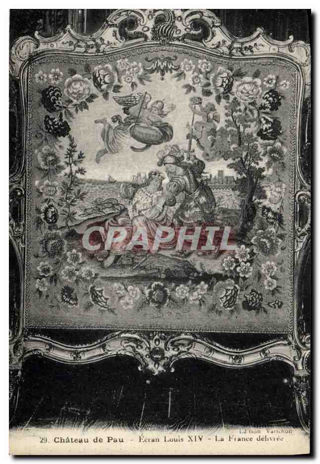 Château de Pau - Écran Louis XIV - La France délivrée — Édition Varichon, n°29