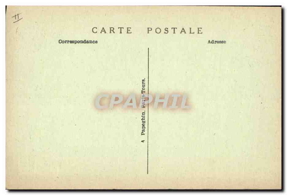 CPA Chenonceau Meuble italien Le chateau Chambre de Francois 1er  — Rückseite
