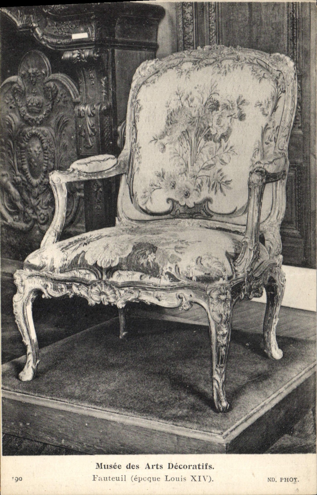 CPA Musee des Arts decoratifs Fauteuil Louis XIV 