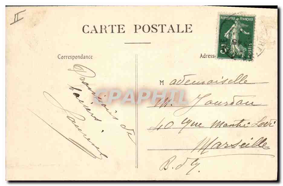 CPA Reims Cimetiere du Nord Tombeau de l'abbe Miroy  — Rückseite