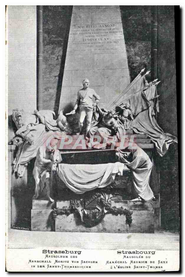 CPA Strasbourg Mausolee du Marechal Maurice de Saxe a l'eglise Saint Thomas 