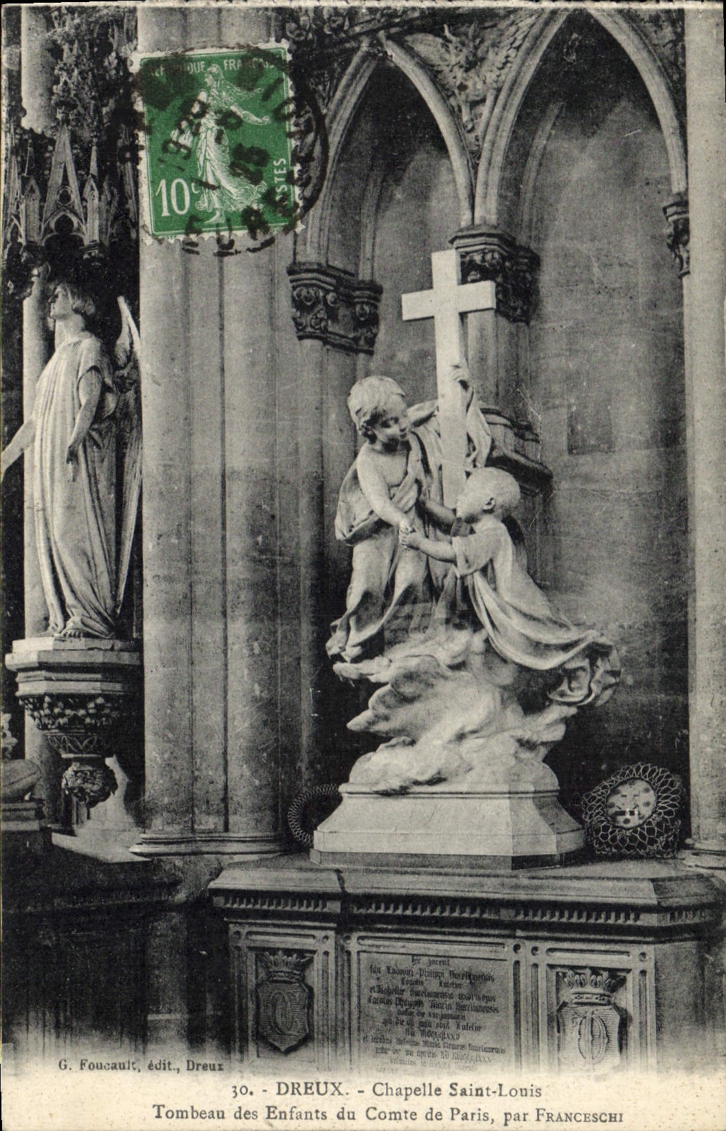 CPA Dreux Chapelle Saint Louis Tombeau des Enfants du Comte de Paris par Franceschi 