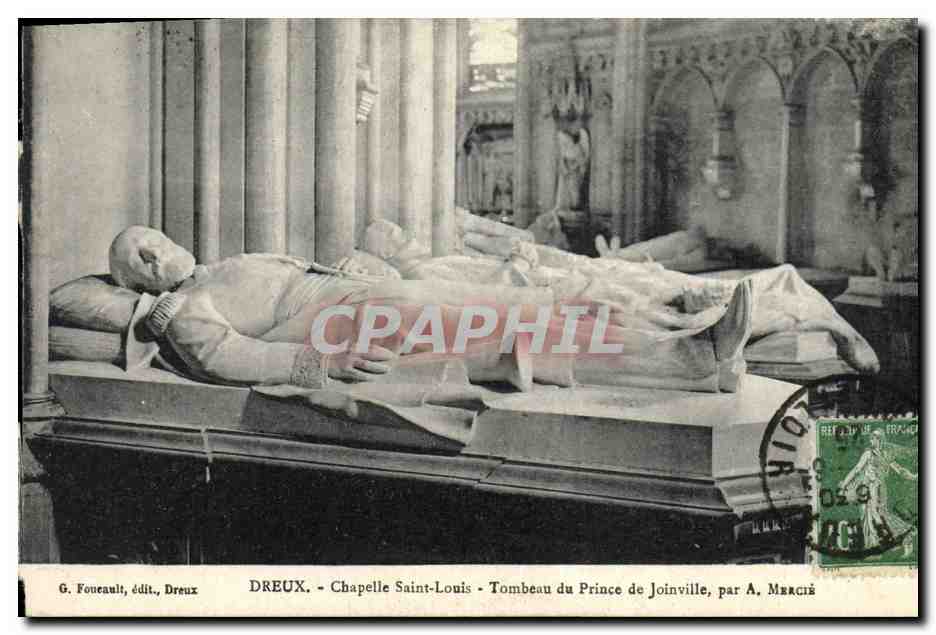 CPA Dreux Chapelle Saint Louis Tombeau du Prince de Joinville 