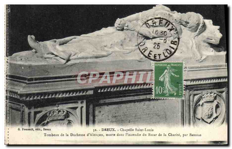 CPA Dreux Chapelle Saint Louis Tombeau de la duchesse d'Alencon 