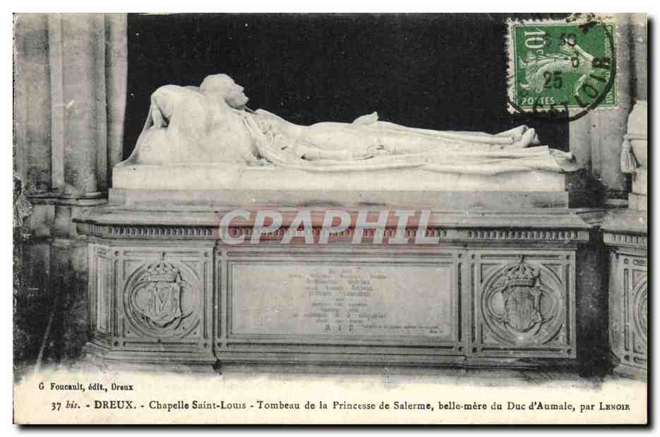 CPA Dreux Chapelle Saint Louis Tombeau de la Princesse de Salerme 