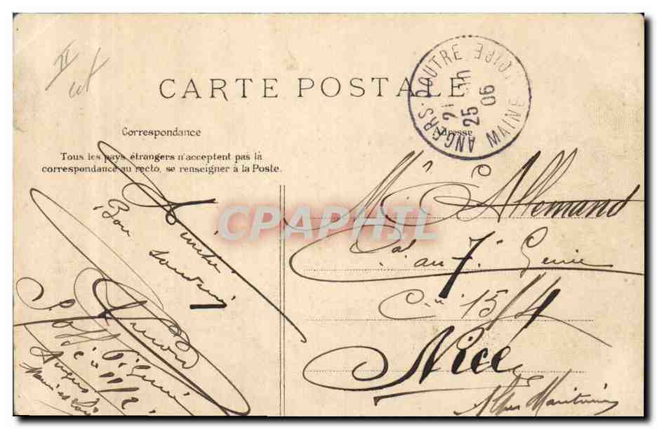 CPA Militaria 6eme Regiment du Genie Passage de voitures sur portiere — Verso