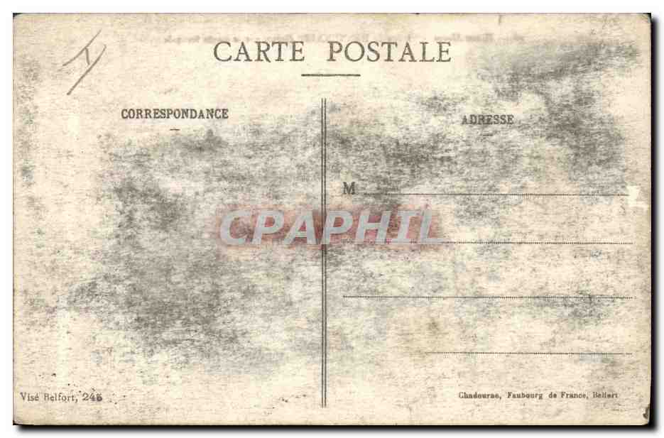 Viaduc de Dannemarie — détruit par le Génie français — Haute Alsace, n° 961 — Reverso