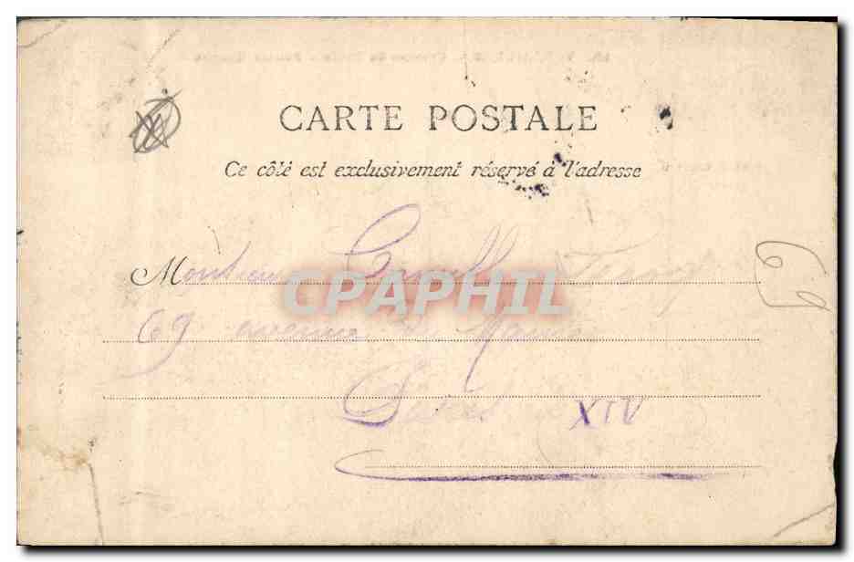 CPA Militaria Versailles Caserne du Genie Petites ecuries  — Rückseite