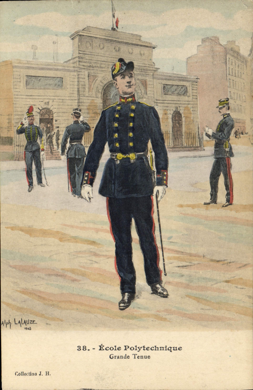 École Polytechnique — Grande Tenue — Alph Lalauze, n°38