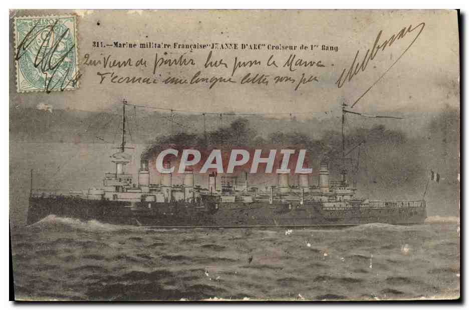 Croiseur de 1er rang Jeanne d'Arc — Marine militaire Française — éditeur non identifié, n° 314