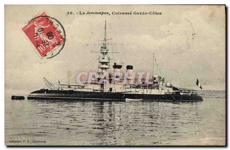 Le Jemmapes, Cuirassé Garde-Côtes — Collection P. B., Cherbourg