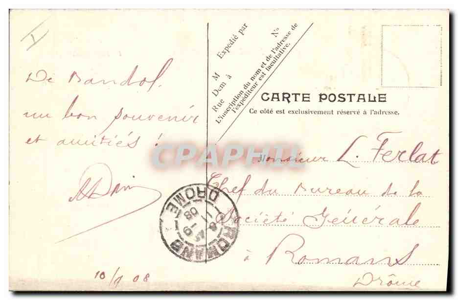 Le Jauréguiberry — Croiseur de la Marine Française — V.P. Paris No.13 — Verso
