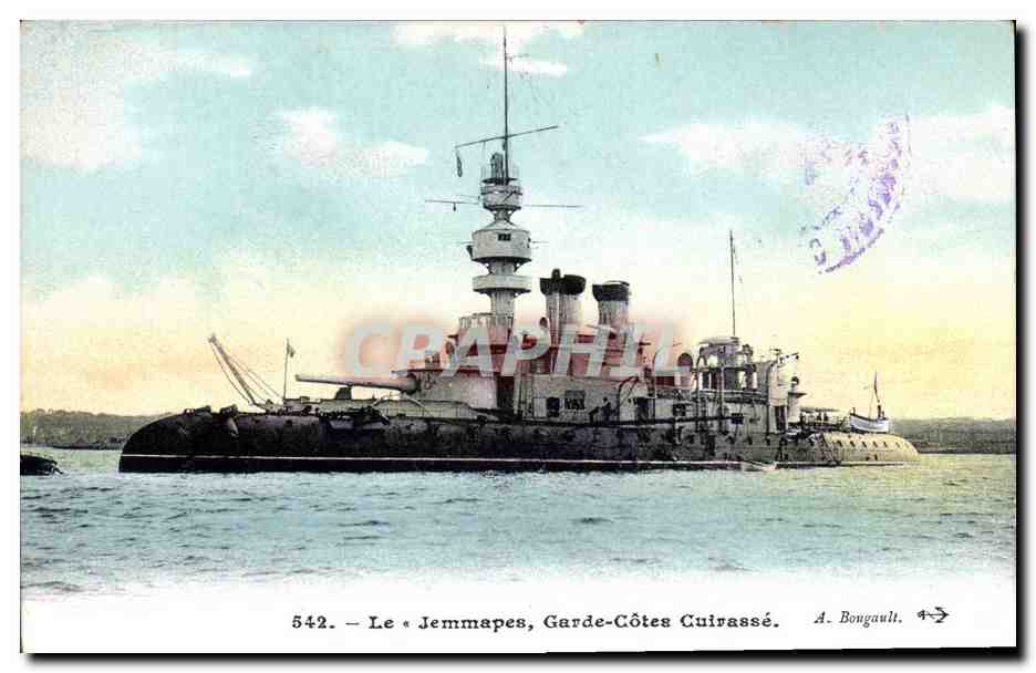 Le « Jemmapes », Garde-Côtes Cuirassé — A. Bougault, n° 542