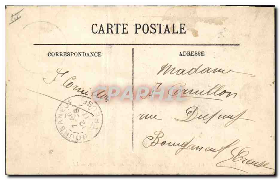 CPA Bateau Jules Ferry Croiseur de 1ere classe  — Verso