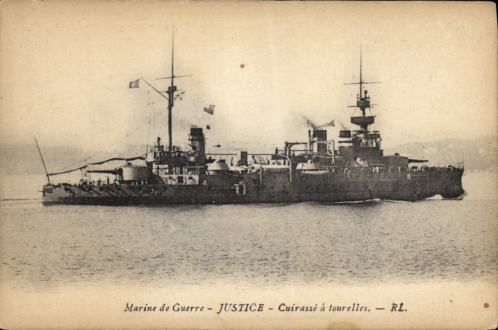 Marine de Guerre - JUSTICE - Cuirassé à tourelles — RL