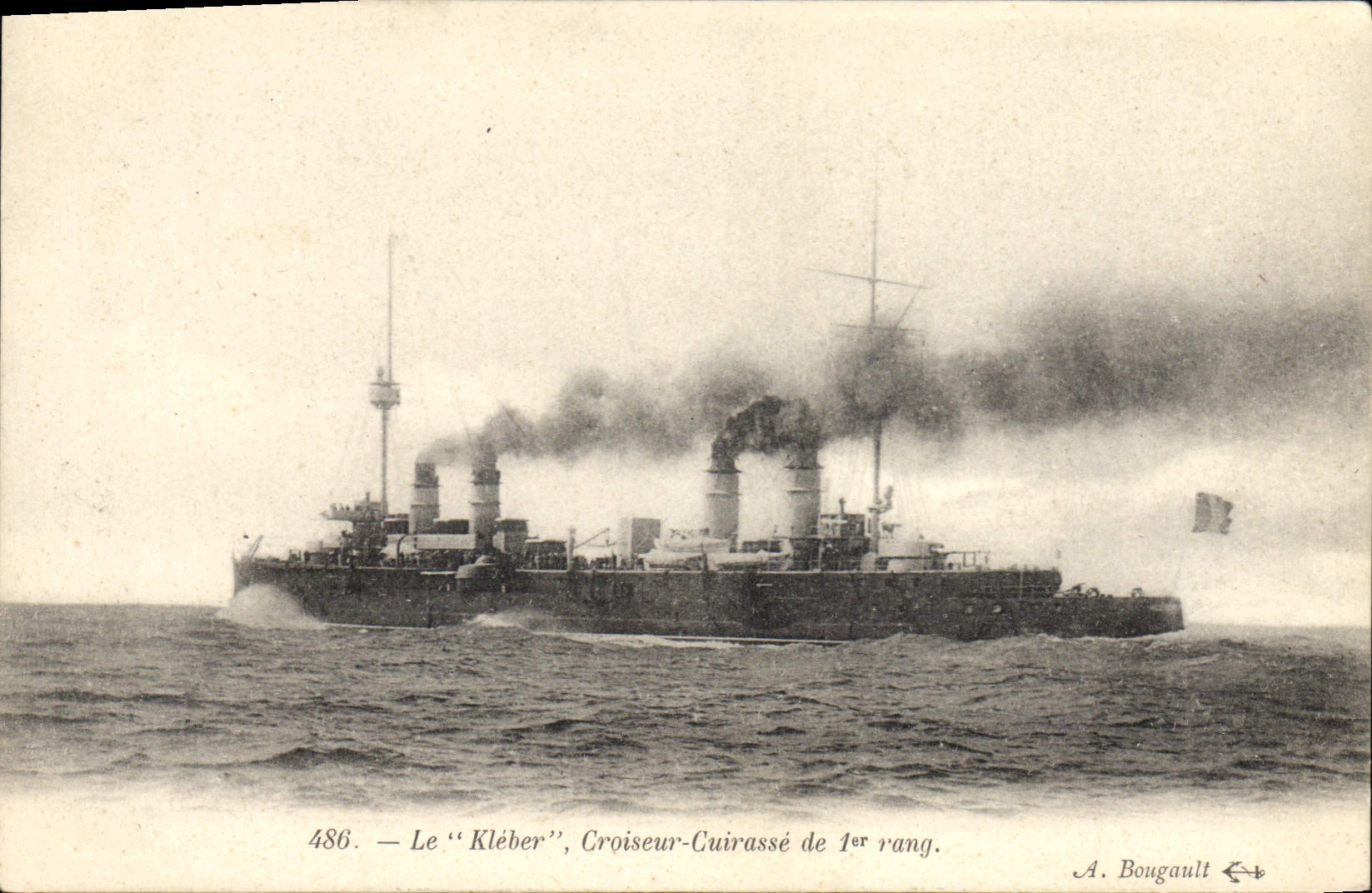 Le "Kléber", Croiseur-Cuirassé de 1er rang — A. Bougault, n° 486