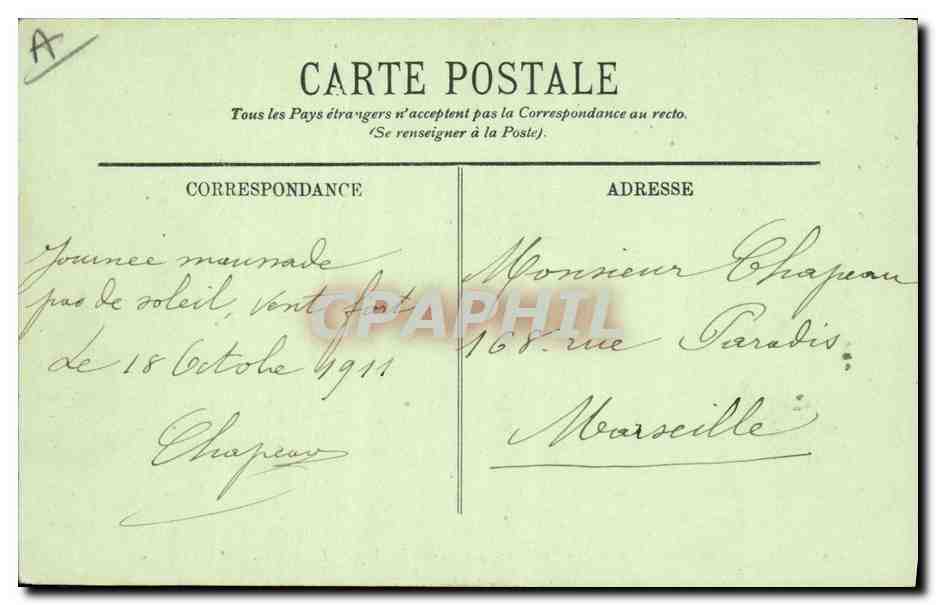 CPA Bateau Le Kleber Croiseur Cuirasse  — Verso