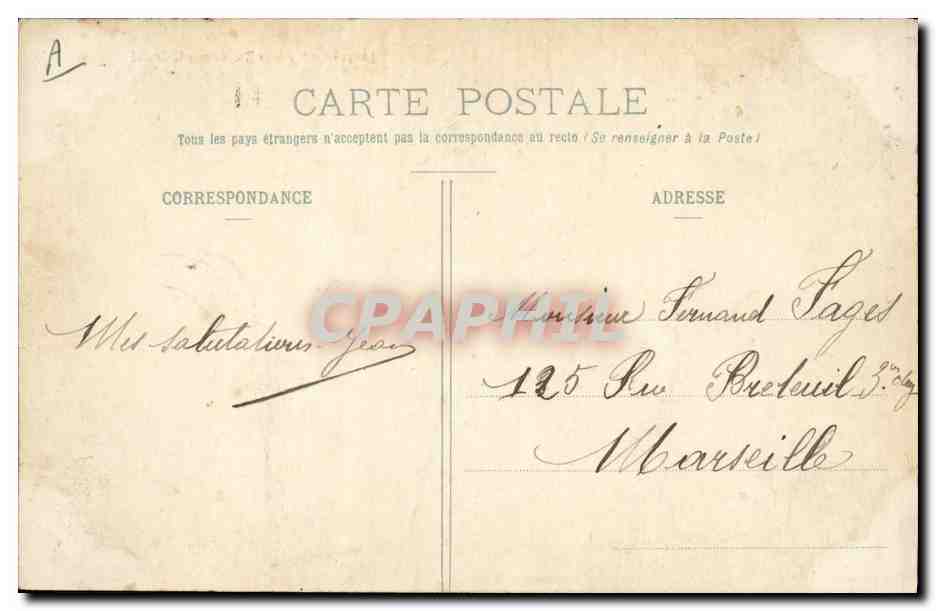 Le "Kléber" Croiseur-Cuirassé — Collection H. Laurent, n° 3223 — Verso